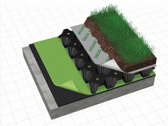 DELTA®-ROOT BARRIER - Garden Roof Applications